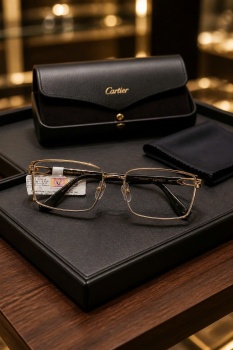 Gọng kính Cartier mạ vàng mã CT0200